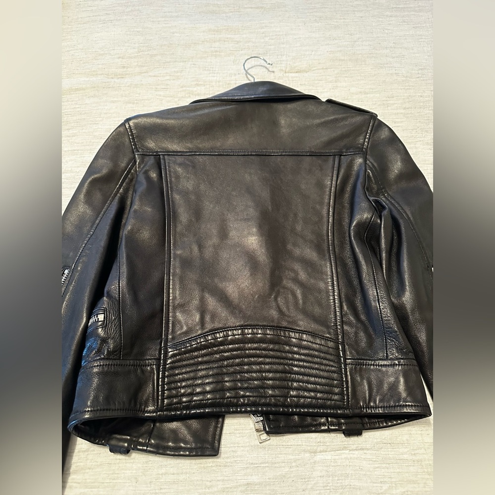 Women’s Zadig et Voltaire leather biker jacket from runway size XS - Picture 5 of 10